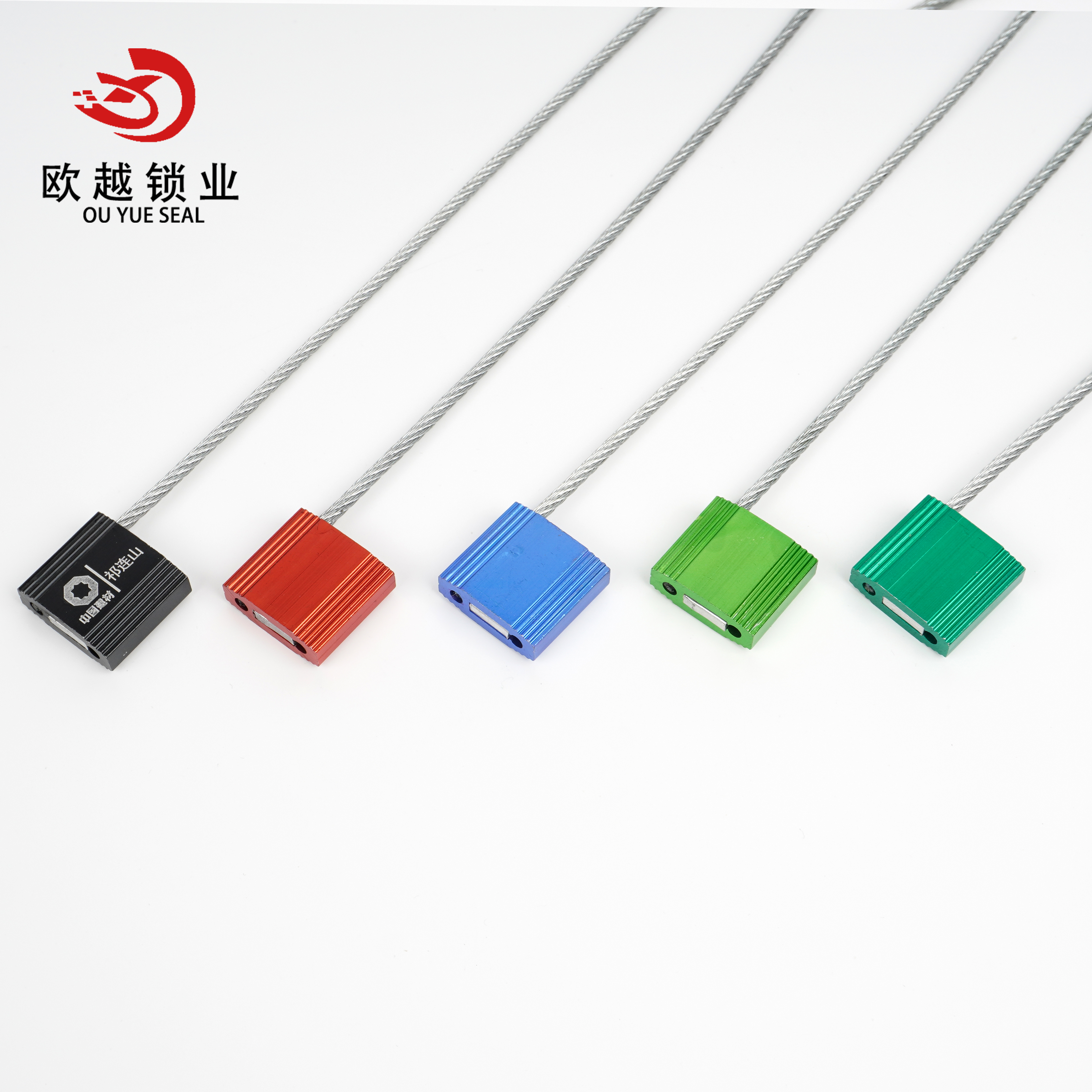 Sello de cable de seguridad OYCS105 para contenedores con sello de cable de código de barras con número de serie