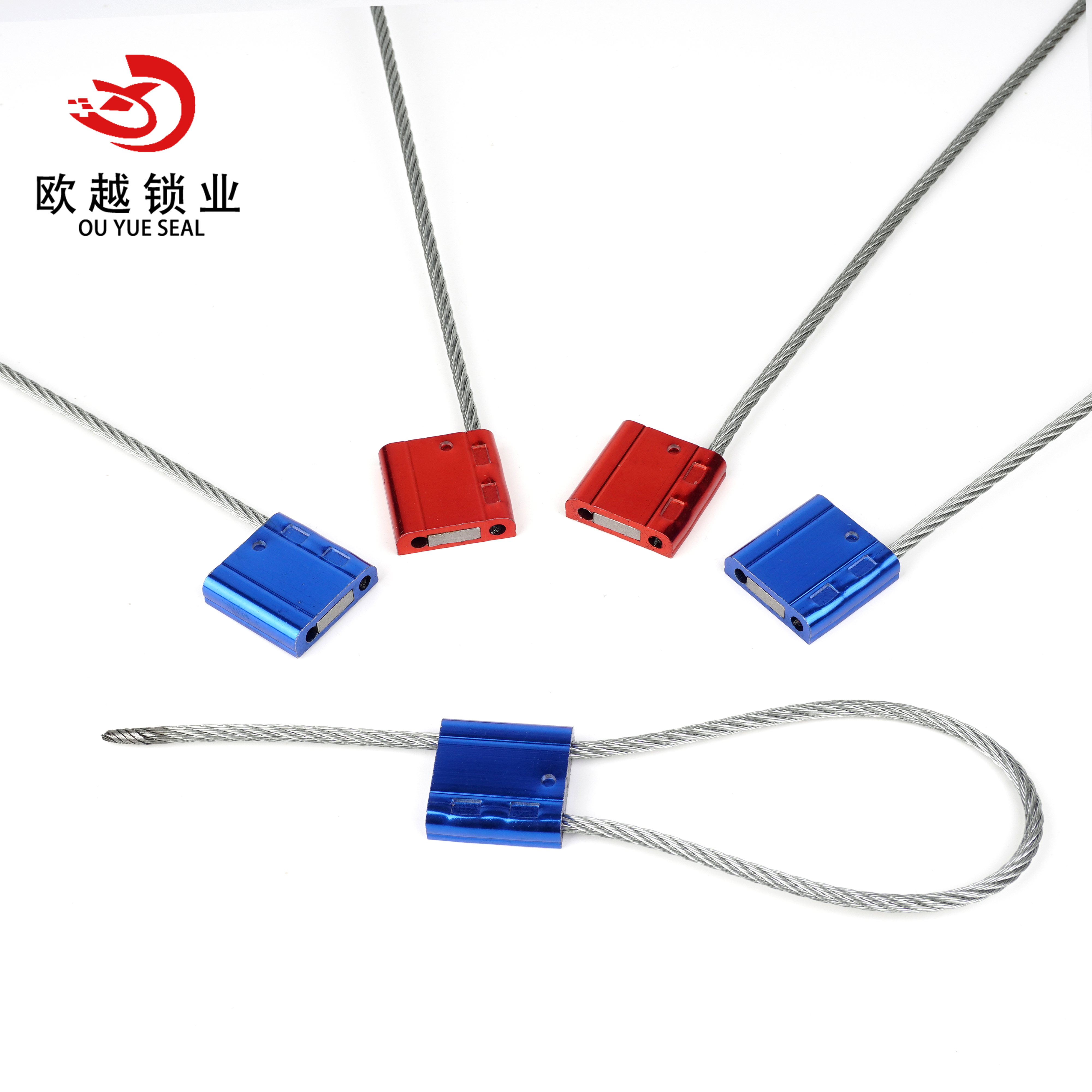 OYCS108 Contenedor de envío Cable Sello de seguridad Alambre Cable Sello Logotipo Código de barras