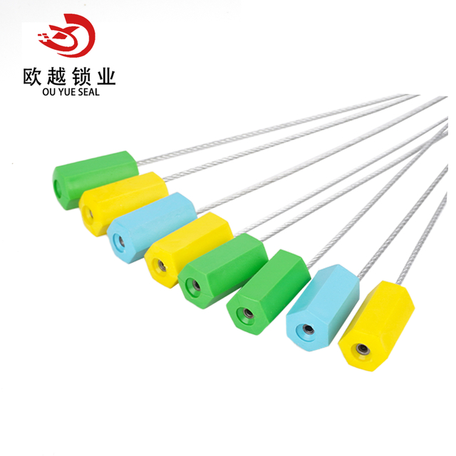 OY-CS101 Sello de cable de bloqueo de contenedor de seguridad hermético con cabeza hexagonal recubierta de ABS