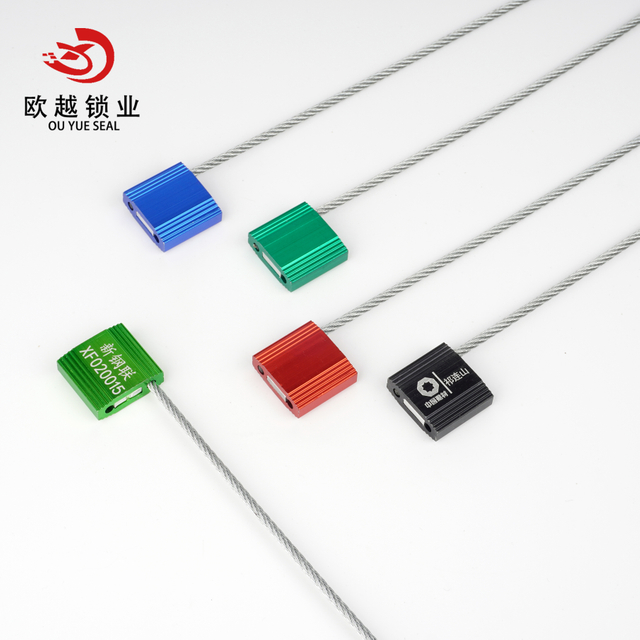 Sello de cable de seguridad OYCS105 para contenedores con sello de cable de código de barras con número de serie