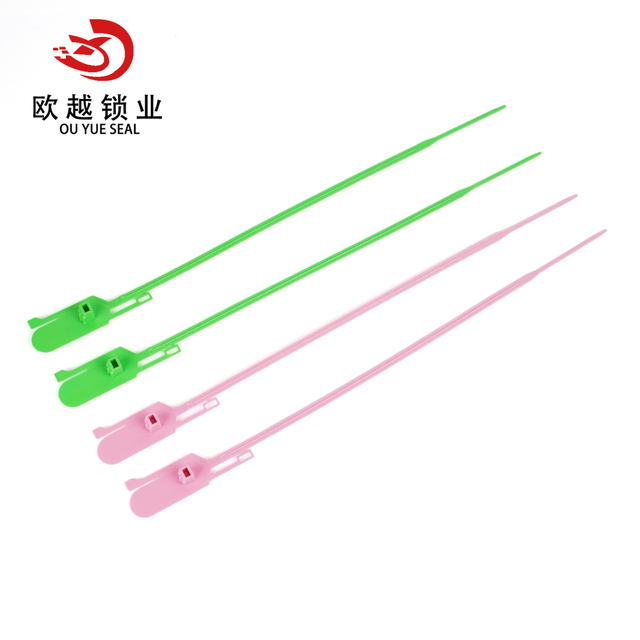 Cerradura de sello de plástico de alta seguridad OYPS112 para puertas de contenedores de aduanas de mensajería