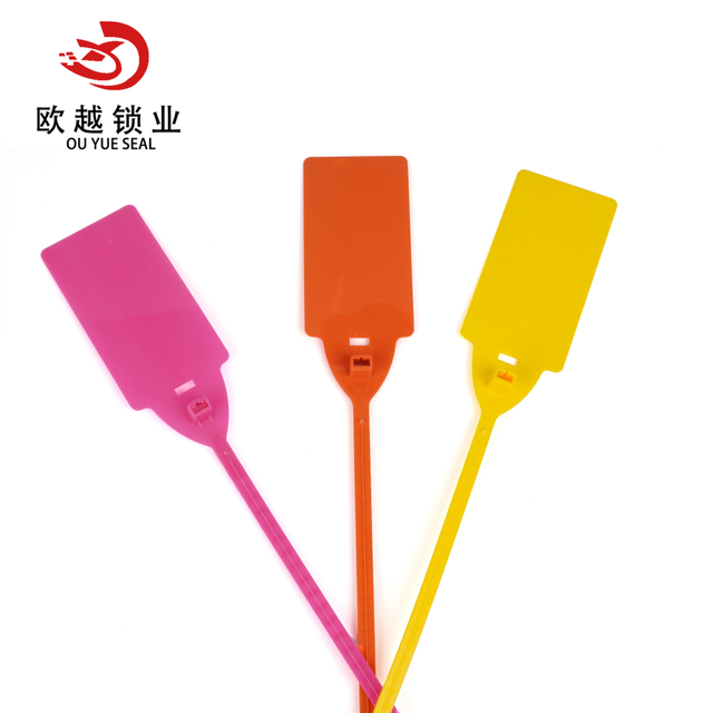 OY-PS109 Sello de plástico de color rojo desechable de seguridad para rasgar