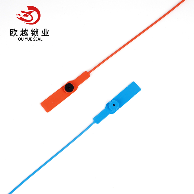 OY-PS102 Sellos de plástico de bloqueo de contenedor impreso con logotipo numerado