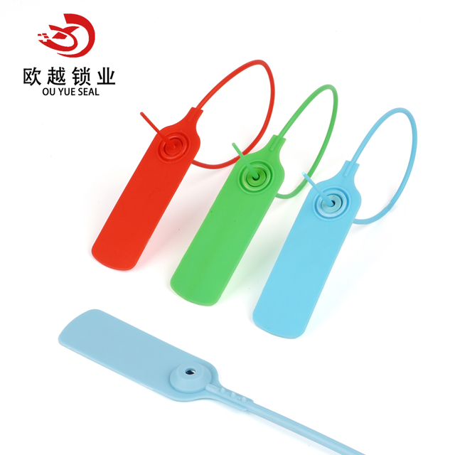 OYPS104 Flete Plástico Cerradura Bolsa de efectivo Tira de plástico Sellos Precio bajo