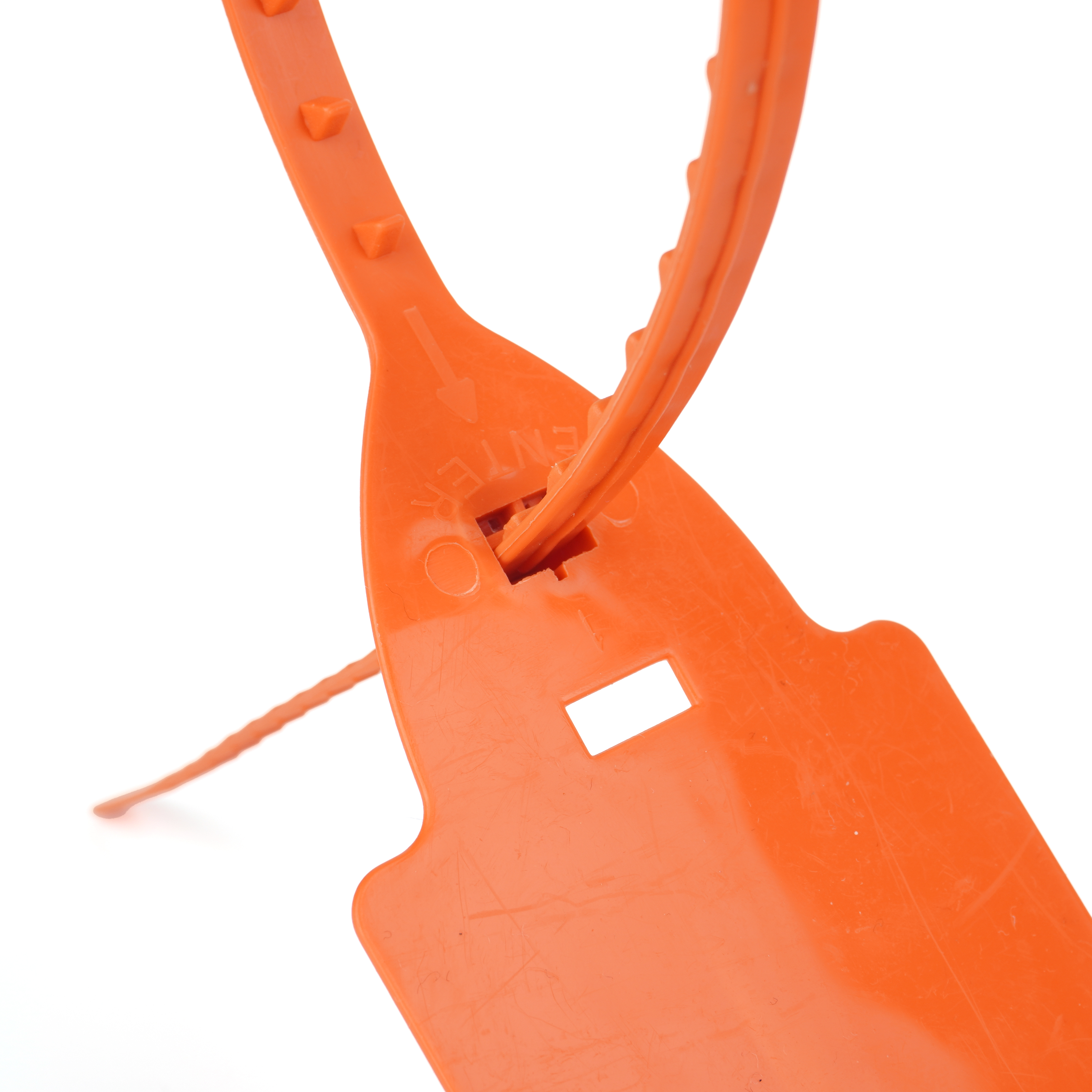 Sello plástico disponible de la seguridad del envío del envase OY-PS109 con número de serie 